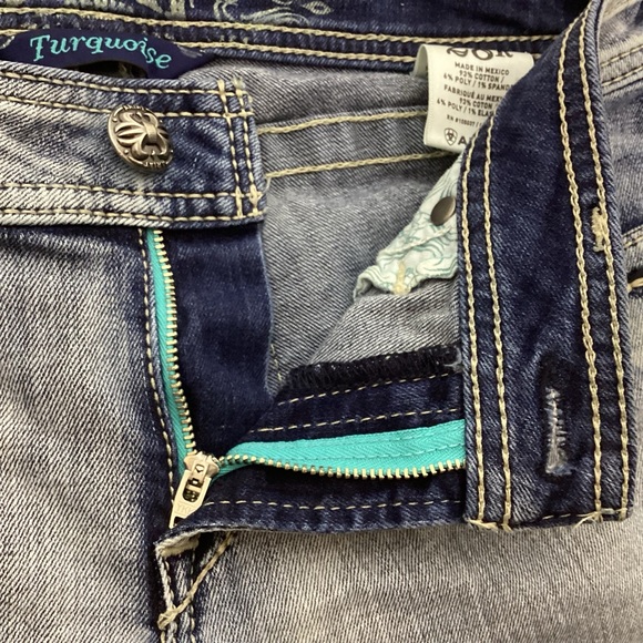 ARIAT TORQUOISE WOMENS BOOT CUT JEANS - Picture 16 of 16